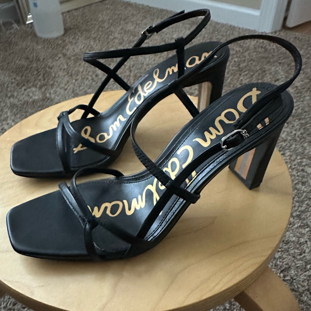Sam Edelman Emmie Black Strappy Heels